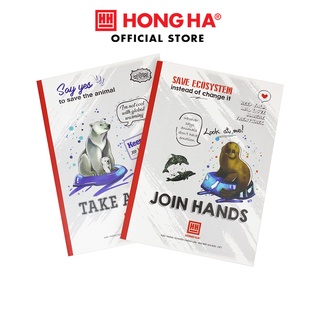 Vở kẻ ngang 80 trang có chấm gáy vuông Hồng Hà Study Typography 1433 (10 quyển)