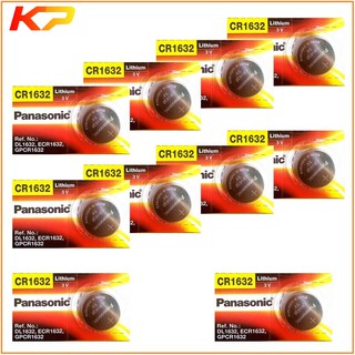 10 viên pin CR1632 Panasonic lithium 3V