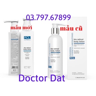 Fixderma FCL BIO RETINOL BODY LOTION trẻ hoá da, giảm mụn, tăng độ đàn hồi, chống nhăn - 200ml- chính hãng công ty