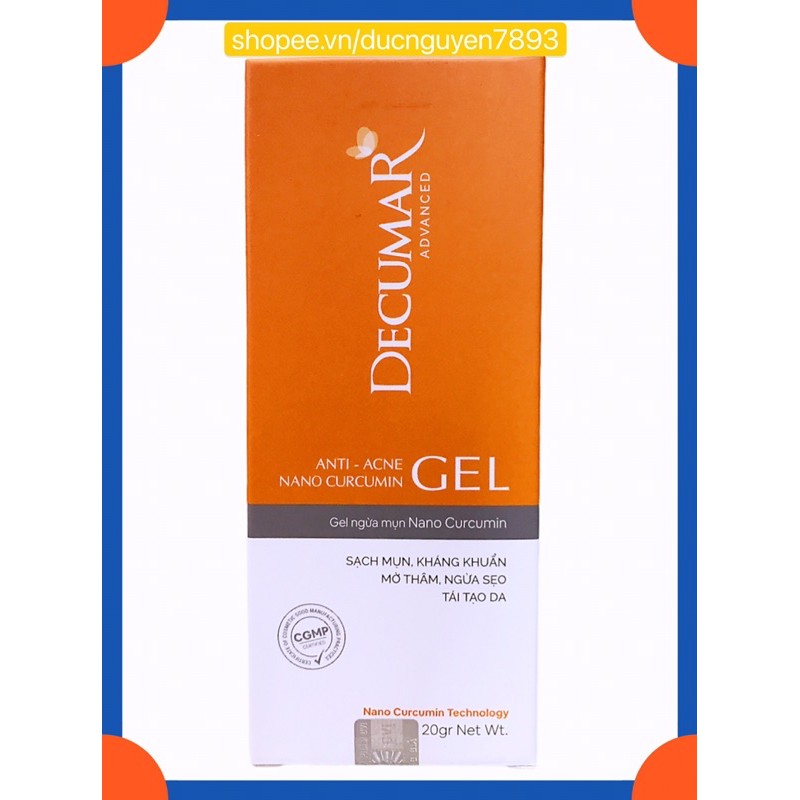 GEL NGỪA MỤN DECUMAR ADVANCED 20g