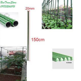 Ống thép bọc nhựa dùng làm cây đỡ hoa hồng, làm giàn cỡ 20mm dài 150cm
