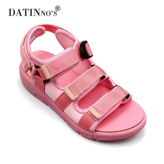 Giày Sandal 3 Quai Ngang Cho Nữ Đi Học DATINNOS (Đen Hồng) - DT33