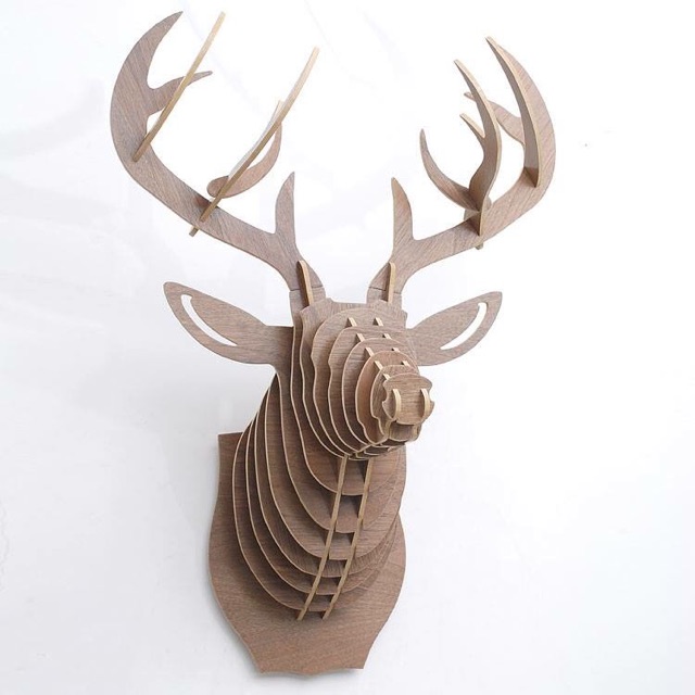 Đầu thú treo tường decor