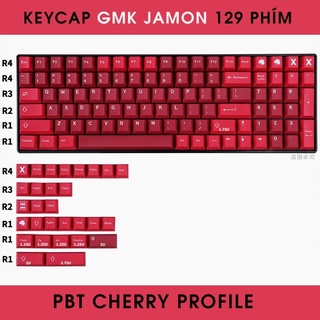Set Keycap GMK Cherry Jamon 129 Phím Cho Bàn Phím Cơ