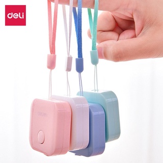Thước dây da cuộn Deli - 1.5m - Hồng/ Xanh Lá/ Trắng/ Xanh Dương - 1 chiếc