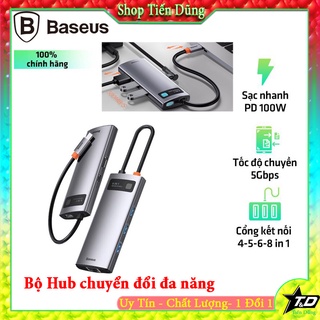 Bộ Chuyển đổi - Hub chuyển đổi Baseus Type-C đa năng sang - HDMI, USB, RJ45, SD, TF,... dành cho macboook