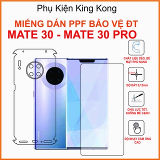 Miếng dán Ppf Huawei Mate 30 Pro / Mate 30 Dán ppf chống bám vân tay