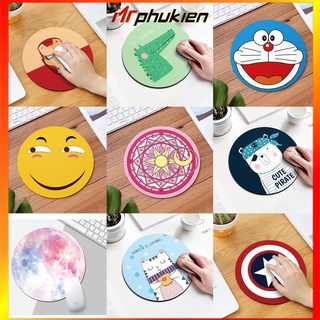 Miếng Lót Chuột Hình Tròn Được Chọn Mẫu 22cm, Chống Trơn Trượt - MrPhukien