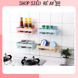 Kệ Dán Tường Để Đồ Nhà Tắm, Kệ Góc Dán Tường Hình Chữ Nhật Để Đồ Đa Năng 88230 SHOP SIÊU RẺ