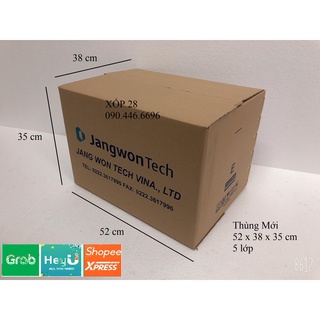 52x38x35 mới cứng 5 lớp hộp thùng giấy bìa carton dùng đóng gói hàng hóa chuyển nhà giá rẻ to nhỏ vừa
