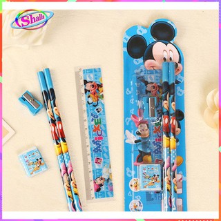 Set combo bút chì-viết-tẩy cho trẻ đi học Shalla K9 S89