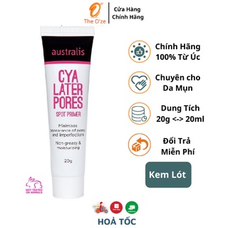 Kem Lót Cho  Da Dầu -Che Khít Lỗ Chân Lông,Giữ Lớp Make Up Không xuống Tông,Lâu Trôi-Cya Later Poes Australis Úc-20ml