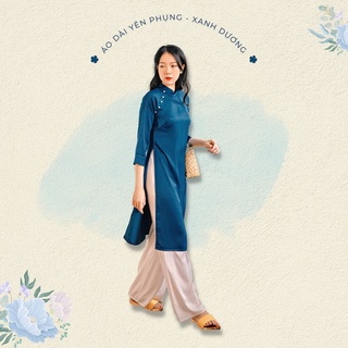 Sumire Store Áo dài Dáng xưa Yên Phụng Xanh dương