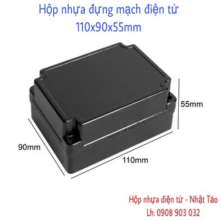 Hộp nhựa đựng mạch điện tử 112x88x55mm tặng kèm ốc vít