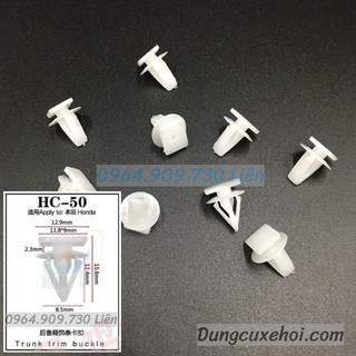 Bộ 20 đinh tán, chốt vít nở vit Nhựa Loại 1 cho xe hơi ô tô honda Nhựa Nylon Polyme AHC50