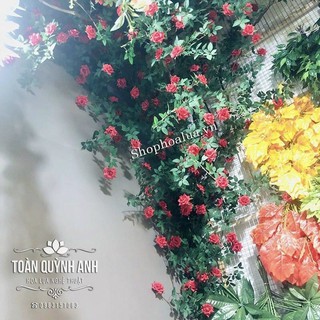 Dây Hồng Gai Leo Cao Cấp - Dây hoa giả cao cấp- dây hoa trang trí