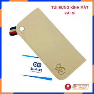 Túi đựng kính mắt vải nỉ thiết kế nhỏ gọn và tiện dụng