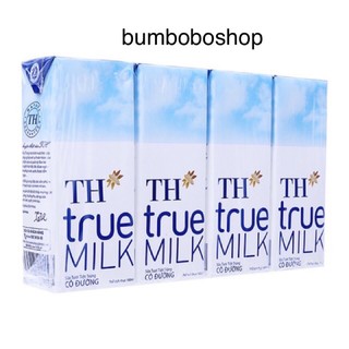 Lốc 4 hộp 180ml sữa TH TRUE MILK có đường/ít đường/không đường/socola