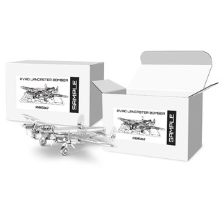 MÔ HÌNH 3D KIM LOẠI máy bay đã ghép Lancaster Bomber