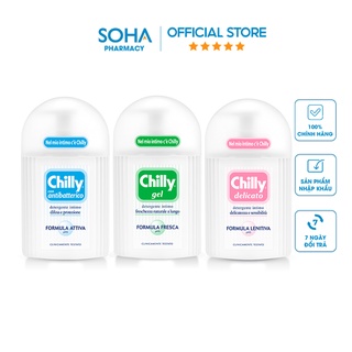 Dung dịch vệ sinh phụ nữ Chilly Gel - Se se lạnh, bùng tươi mát -  số 1 tại Italy -  (200ml/chai)