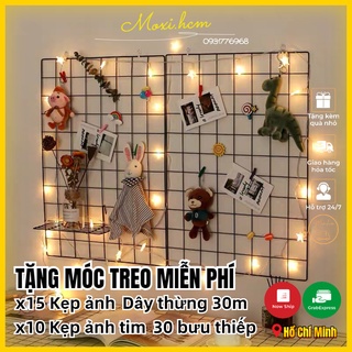 MUA LƯỚI TẶNG ĐINH TREO LƯỚI GIỎ SẮT / THÉP TĨNH ĐIỆN DECOR TRANG TRÍ PHÒNG NGỦ ,NHÀ CỬA, TREO HÌNH ẢNH CUTE MOXI