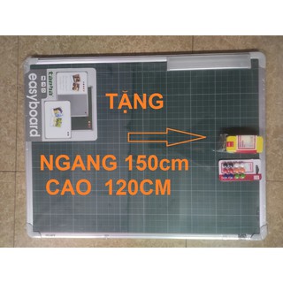 BẢNG TỪ XANH DB KẺ Ô LY TIỂU HỌC CAO CẤP KÍCH THƯỚC 120 X 150cm TẶNG KÈM NAM CHÂM
