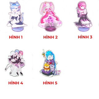 [thanh lý bán lỗ]Standee Tượng Mica Anime 15cm - Re:Zero [AAM] [PGN20]