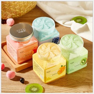 Tẩy Da Chết Trắng Da Body HEYXI Trái Cây CRUB BATH Muối Tắm Loại Bỏ Bụi Bẩn Đánh Bay Mụn Thâm Toàn Thân