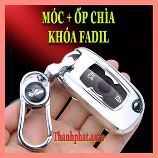 Móc khóa kèm ốp bảo vệ chìa khóa xe Vinfast Fadil  nhựa mềm TPU tráng gương sáng bóng.