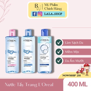 Nước tẩy trang Loreal - L'Oreal Paris 3-in-1 Micellar Water 400ML