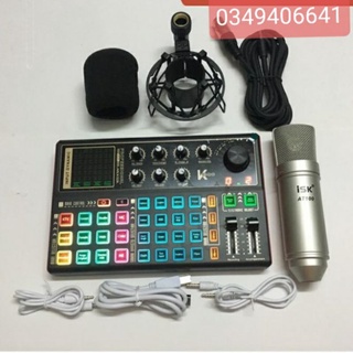 [Mã ELHACE giảm 4% đơn 300K] Bộ Mic Hát Thu âm Online AT100 Chính Hãng, Sound Card K300 kèm dây kết nối bảo hành 1 năm