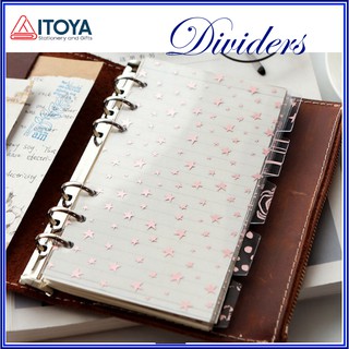 Bìa phân mục cho planner nhựa pvc