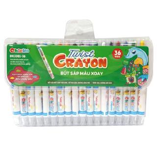 Bút Sáp Màu Xoay - 36 Màu DK 3301-36 (Túi Nhựa PVC) - CHICKO