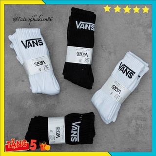 Vớ cổ cao -Vớ nữ cổ cao thể thao Vans Tất nữ cao cổ nam nữ thấm mồ hôi chống hôi chân TT48