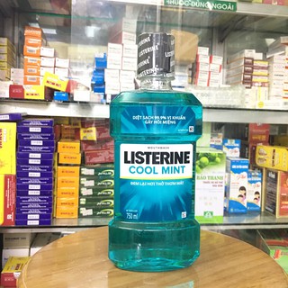 Listerin bạc hà chai 750ml