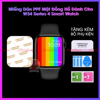 Miếng Dán Màn Hình PPF NTPU W34 W34 Series 4 Kính Cường Lực Dẻo Trong Suốt Đồng hồ thông minh Chống Trầy Xước Va Đập