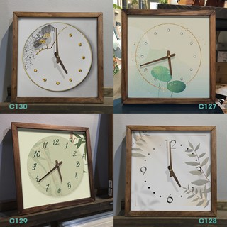 Đồng hồ gỗ treo tường gỗ |Tranh đồng hồ trang trí tường | Artclock Soyn C127 - C130