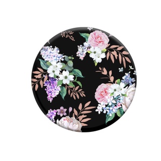 Giá đỡ điện thoại thông minh Popsockets Black Floral BK - Hàng Chính Hãng