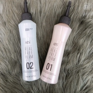 Bộ sản phẩm uốn lạnh, bấm phồng chân tóc ATS hàng chính hãng hàn quốc 150ml