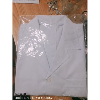 Áo Blouse, áo dược sĩ, áo y tá tay ngắn thân ngắn nam/nữ