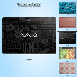 Skin dán Laptop Sony Vaio in hình Hoa văn sticker _nhiều mẫu 37 (inbox mã máy cho Shop)