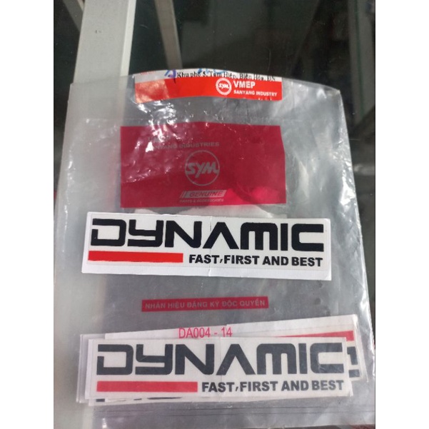 Tem dán phuộc trước SYM ( Giá 1 tem )