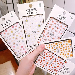 Dán Móng Tay Hoa Lá Vui Nhộn - NAIL1010