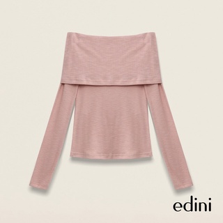 Áo kiểu bẹt vai tay dài EDINI - A1339