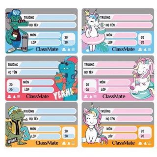 Nhãn vở Classmate Funny CL-NT225 ( Tập 15 chiếc )