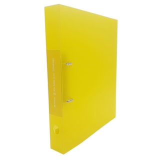 Bìa Còng Nhựa D-Ring KingJim A4S 30mm 692TGSV - Yellow