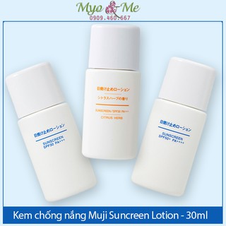 Kem chống nắng Muji Sunscreen Lotion 30ml