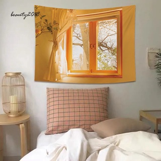 DecorZ  Tranh vải treo tường, Thảm Vải Hình Cửa Sổ Treo Tường Trang Trí Nội Thất Đẹp Mắt