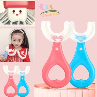 Bàn Chải Đánh Răng Hình Chữ U, bàn chải Silicon CHo Bé Tập Đánh Răng - Shop Bố Mốc