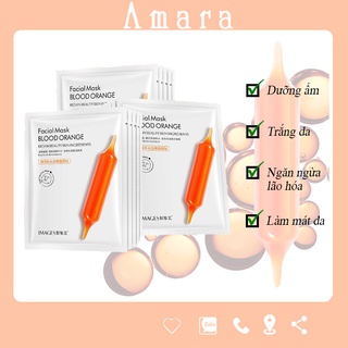 Mặt Nạ Giấy Cam Đỏ Dưỡng Trắng Da Cấp Ẩm Thải Độc Mờ Thâm Images Nội Địa Trung